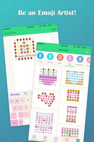 FancyEmoji - Emoji Keyboard with Stickers, Emoji Art, Emoticon and AutoCorrect screenshot 3
