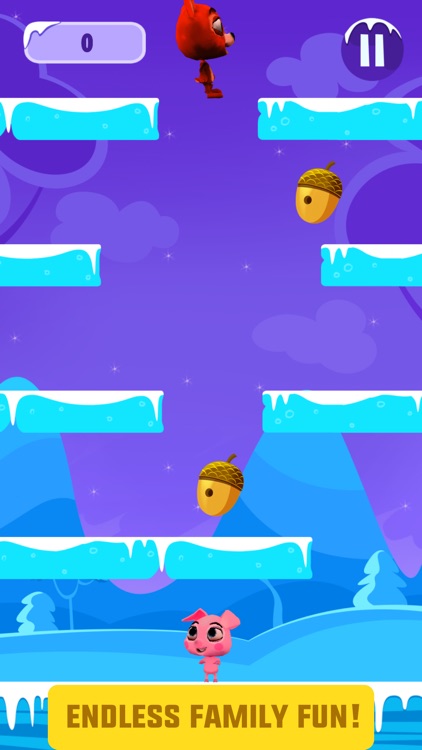 Piggy Run & Jump - Tilt to Escape from the Grumpy Bear - Crazy Chase on Ice screenshot-4