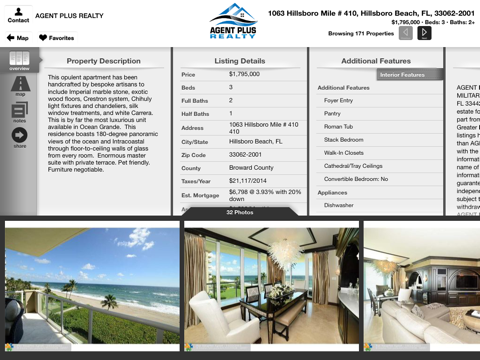 Agent Plus Realty - Search Homes for Sale for iPad screenshot 3