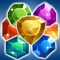 3 (or more) the same gems being connected in a line,they will be removed,this is the matching game