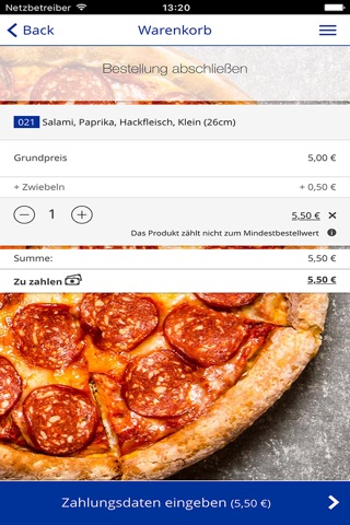 Bella Pizza Heimservice screenshot 3