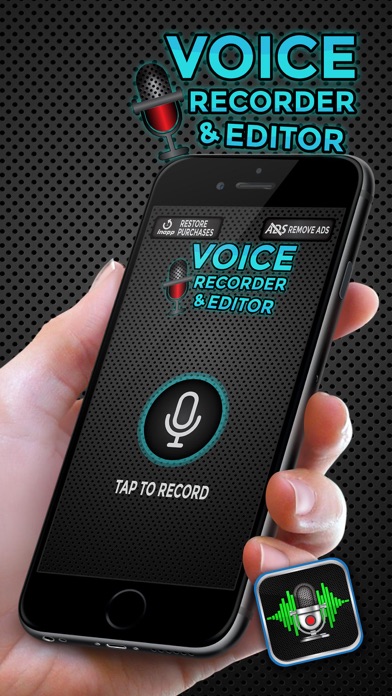 How to cancel & delete Voice Recorder and Editor – Change Your Speech with Funny Sound Effects from iphone & ipad 1