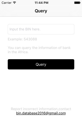 BIN Database for Africa screenshot 2