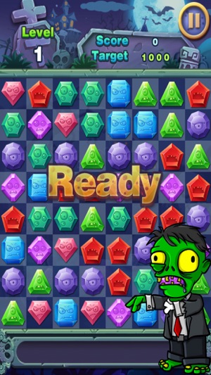 Jewels Attack Zombies - Magic Blender