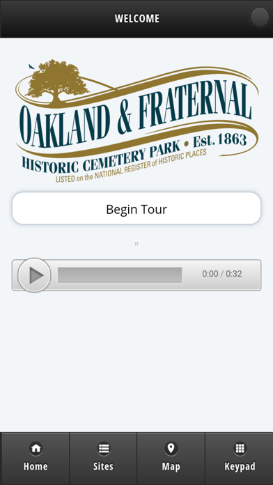 How to cancel & delete Oakland & Fraternal Historic Cemetery Park from iphone & ipad 1