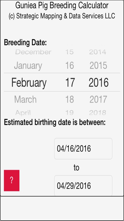 Guinea Pig Breeding Calculator
