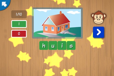Spelling with Chimpy Dutch - Practice reading and writing words screenshot 2