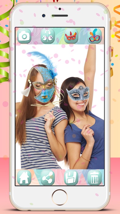 How to cancel & delete Carnival masks – false-face masque photo editor from iphone & ipad 3