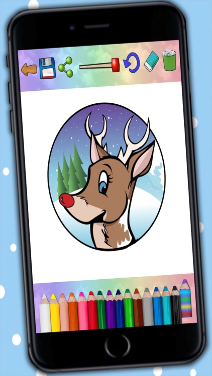 Coloring book Christmas paint magic - Premium screenshot-2