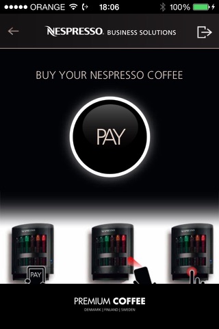 Nespresso Pay - Application for professional vending machines screenshot 4