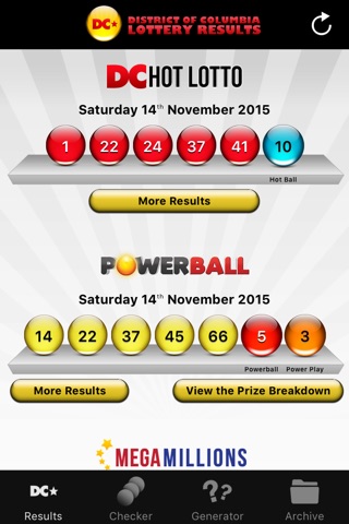 DC Lottery Results screenshot 2