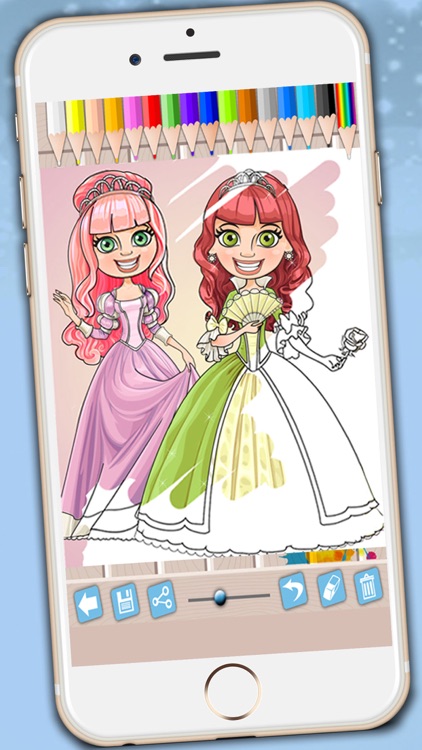 Princesses coloring book - Coloring pages fairy tale princesses for girls