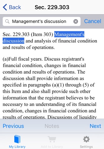 Code of Federal Regulations screenshot 4