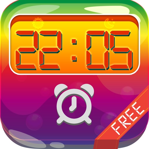 iClock – Rainbow : Alarm Clock Wallpapers , Frames & Quotes Maker For Free icon