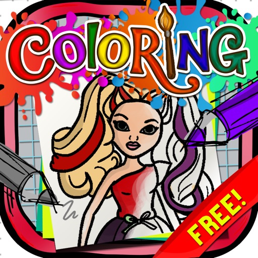 Coloring Book Moxie Girlz : Painting Pictures Fashion Dolls on Cartoon Free Edition for Girls