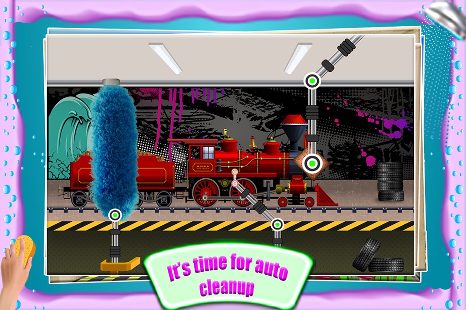 Train Wash Salon – Cleanup & fix rusty & messy locomotive in this washing game screenshot 4