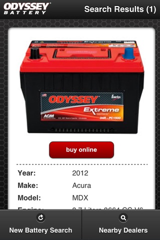 ODYSSEY Battery Search screenshot 3