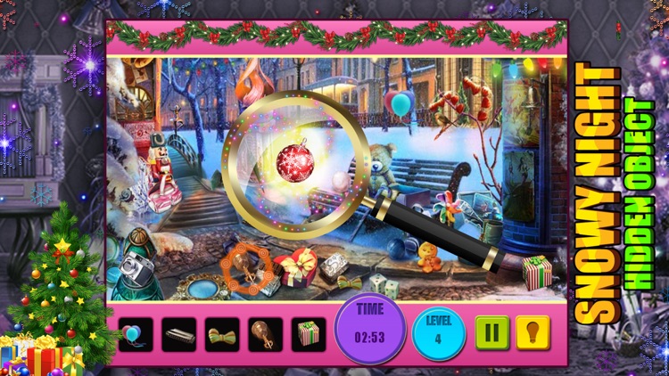 Snowy Nights Hidden Objects Puzzle screenshot-4
