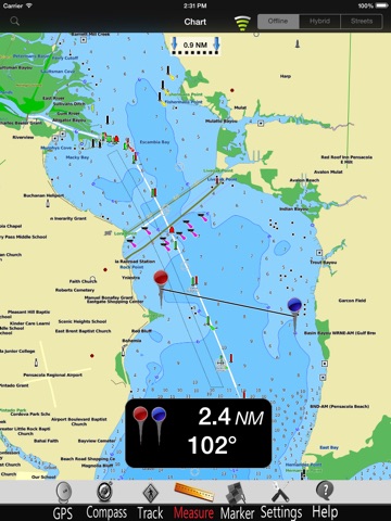 Alabama GPS Nautical Chart Pro screenshot 2