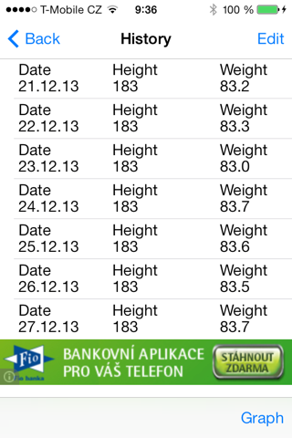 Calculator of BMI screenshot 2