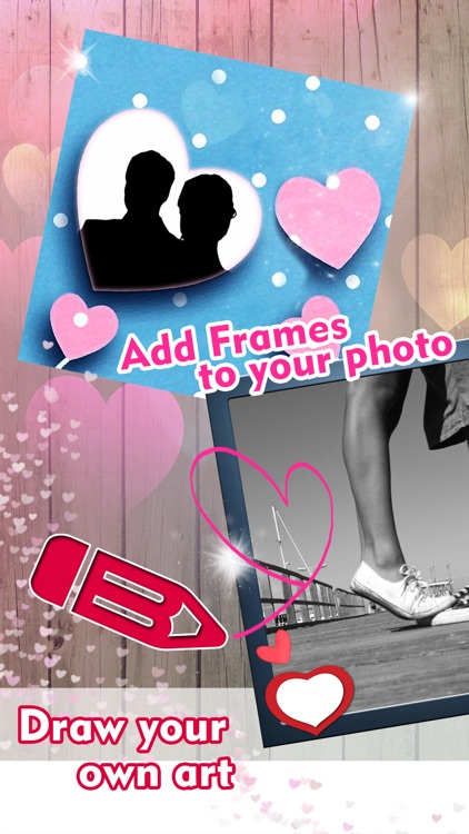 Valentine's Day Edition of Love Photo Frames with Cute Stickers and Camera Effects