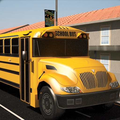 School Bus 3D Free Icon
