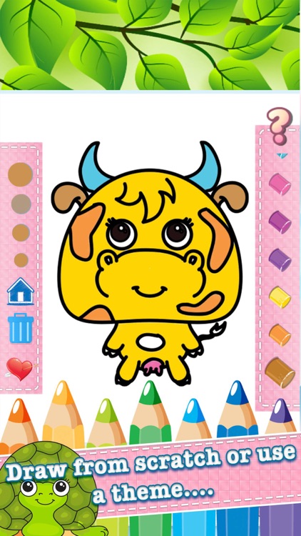 Farm Animals Drawing Coloring Book - Cute Caricature Art Ideas pages for kids