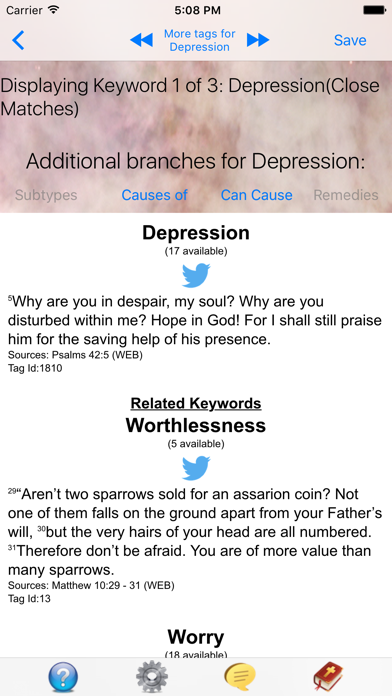 Screenshot #3 pour Power Passage - Bible verses by topic to encourage, guide and help us
