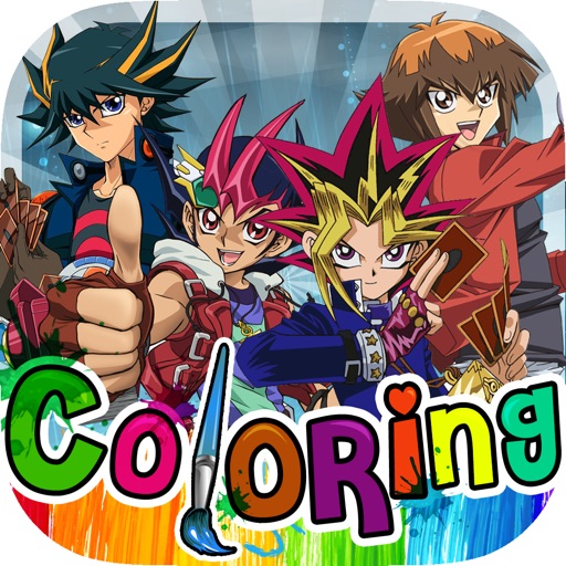 Coloring Book Anime & Manga Painting on Photos Free Yu-Gi-Oh Edition