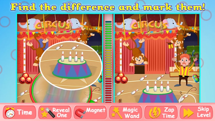 Circus Spot The Difference Fun