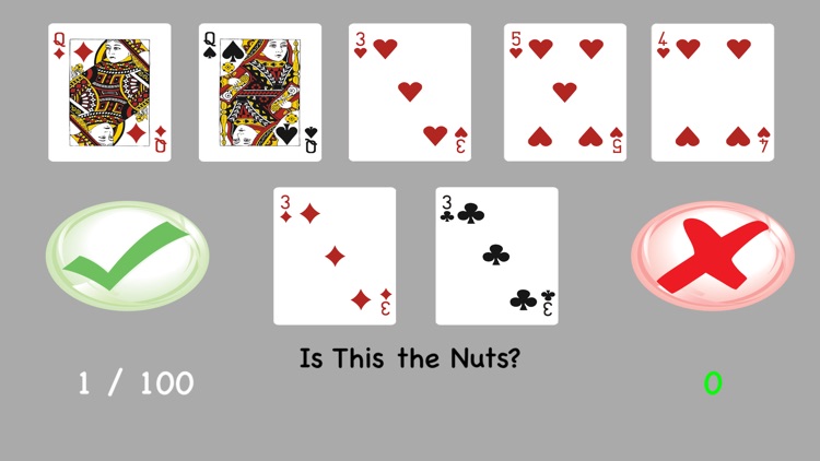 POKER Find The Nuts -- Best Possible Hand