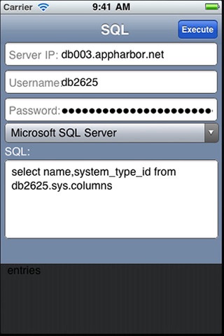 SQL Mobile screenshot 3