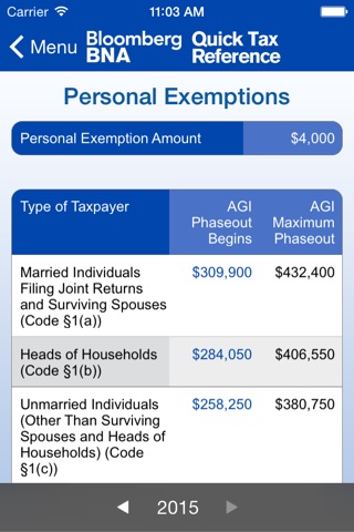 Quick Tax Reference screenshot 4