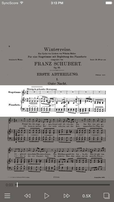 Schubert Winterreise screenshot1