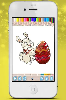 Game screenshot Easter chocolates picture book - paint Raster eggs bunnies coloring game kids apk