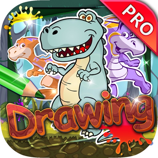 Drawing Desk Dinosaurus : Draw and Paint Coloring Books Edition Pro