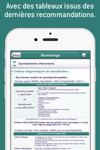 SMARTfiches Rhumatologie screenshot 2