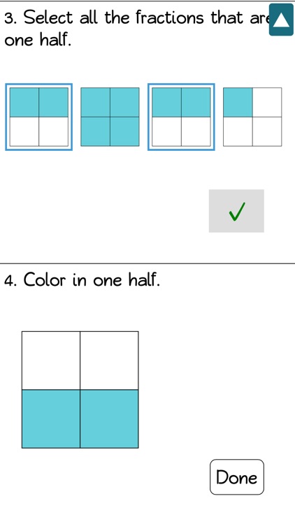 Color Fractions - 1st Grade Common Core