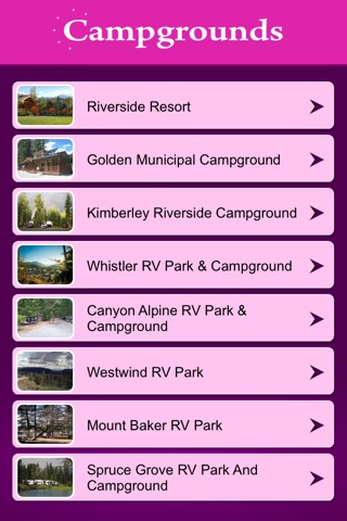 British Columbia Campgrounds and RV Parks screenshot 2