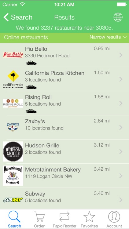 Snapfinger - Food Ordering