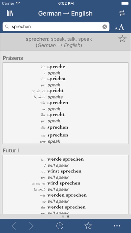 Collins German-English Translation Dictionary and Verbs