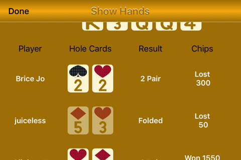 Steady Roller Texas Holdem for iPhone screenshot 3