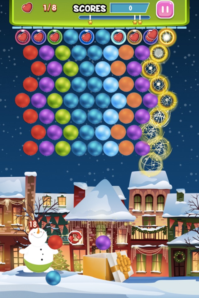 Winter Wonders Deluxe - New Bubble Shooter Mania Free Puzzle screenshot 2