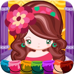 Little Girl Fashion Coloring World Drawing Educational Kids Game