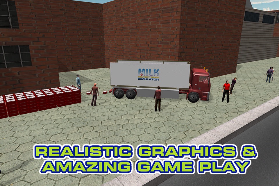 Milk Delivery Truck Simulator – Extreme trucker driving & parking game screenshot 2