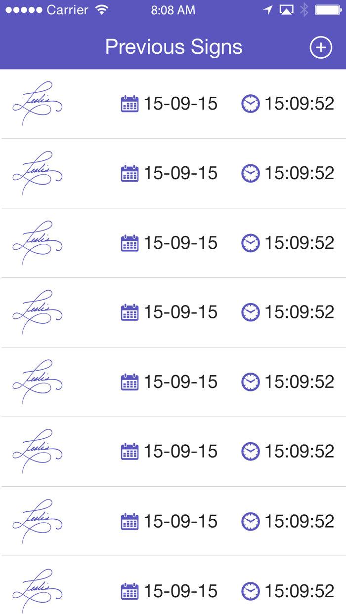 Signature Application