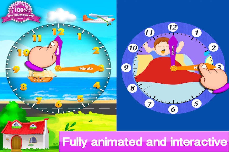 Telling the time - Teaching telling time with interactive clocks and fun games screenshot 4