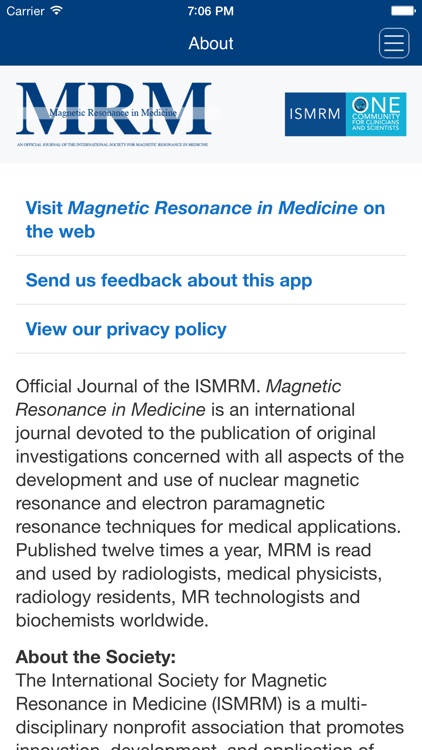 Magnetic Resonance in Medicine