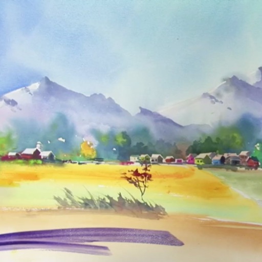 Watercolor Painting a Landscape icon