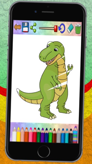 Connect dots and paint dinosaurs - dinos coloring book for k(圖2)-速報App